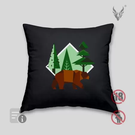Brown bear cushion