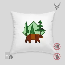 Brown bear cushion