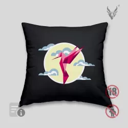 Hummingbird cushion