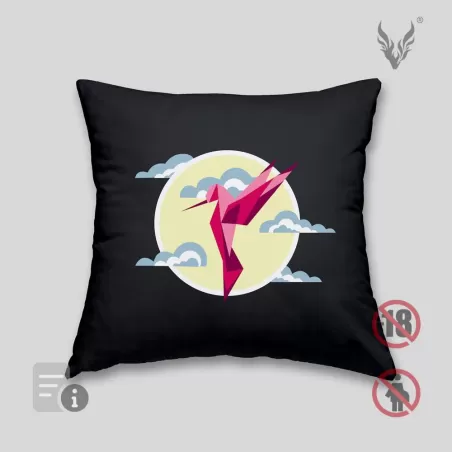 Hummingbird cushion