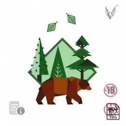 Brown bear - Vector graphics