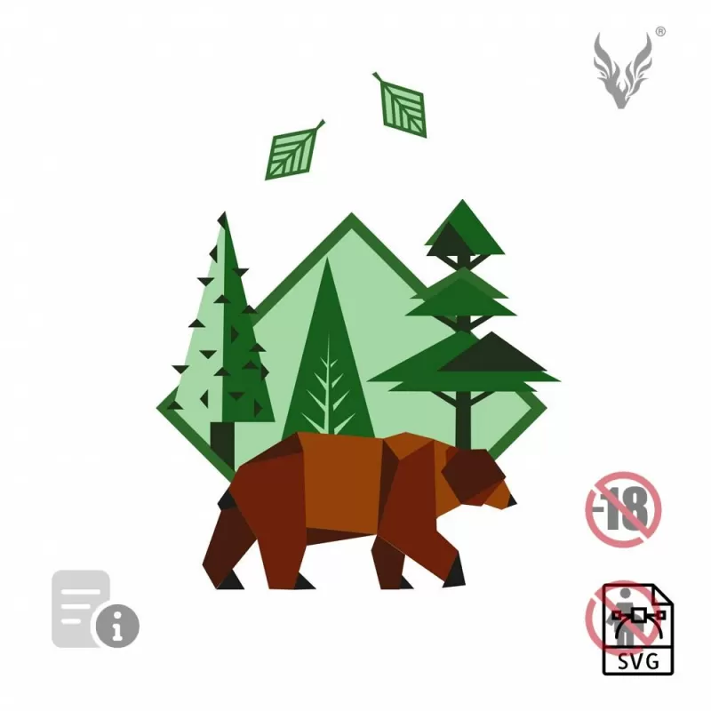 Brown bear - Vector graphics
